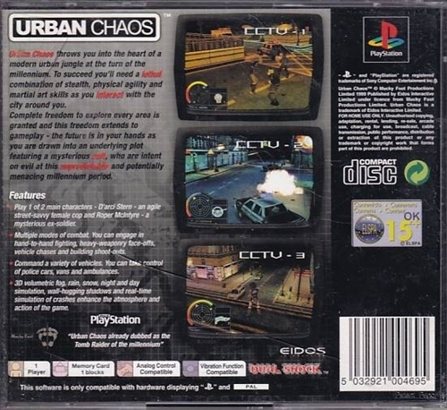 Urban Chaos - PS1 (B Grade) (Genbrug)